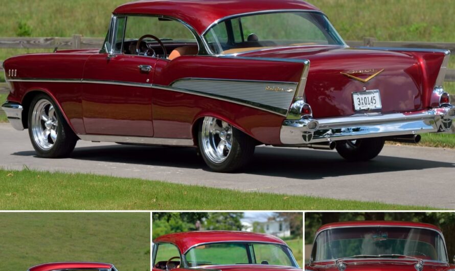 Reviving Glory: Unveiling the Timeless Elegance of the 1957 Chevrolet Bel Air LS1 V-8