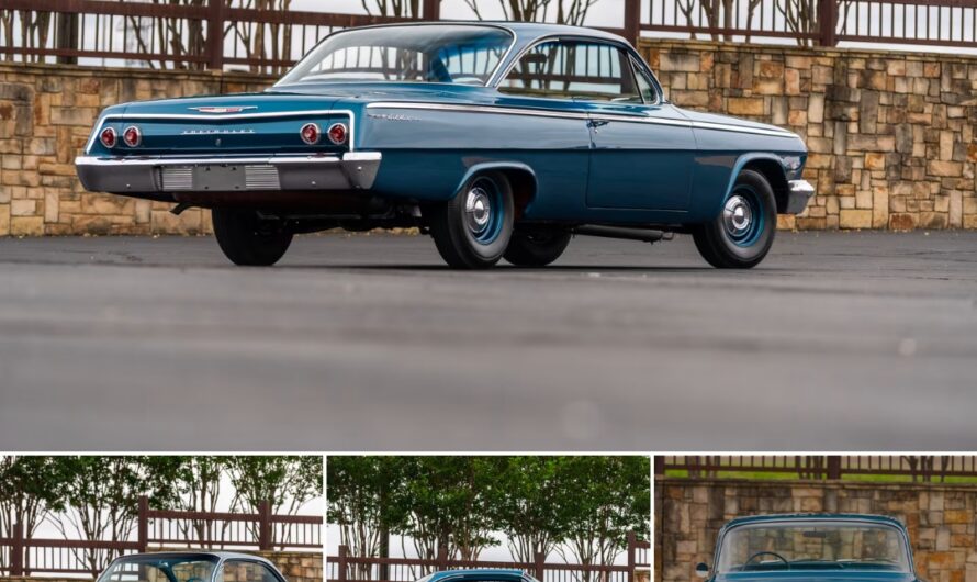 Unveiling the Timeless Elegance: Exploring the 1962 Chevrolet Bel Air Bubble Top 409/409 HP V-8, 4-Speed