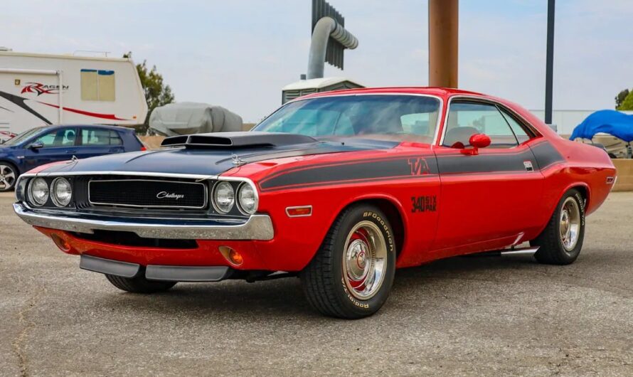 Dominating the Tracks: The Legendary 1970 Challenger T/A Challenges the Bosses and Camaros