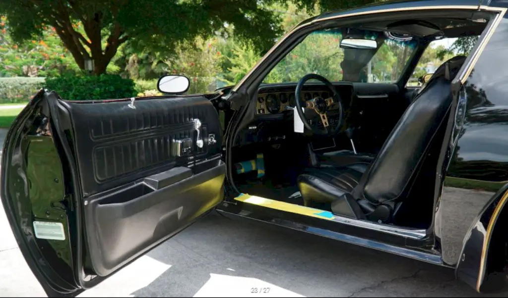 The interior of the 1977 Pontiac Firebird was designed with a focus on driver comfort and ergonomics. 