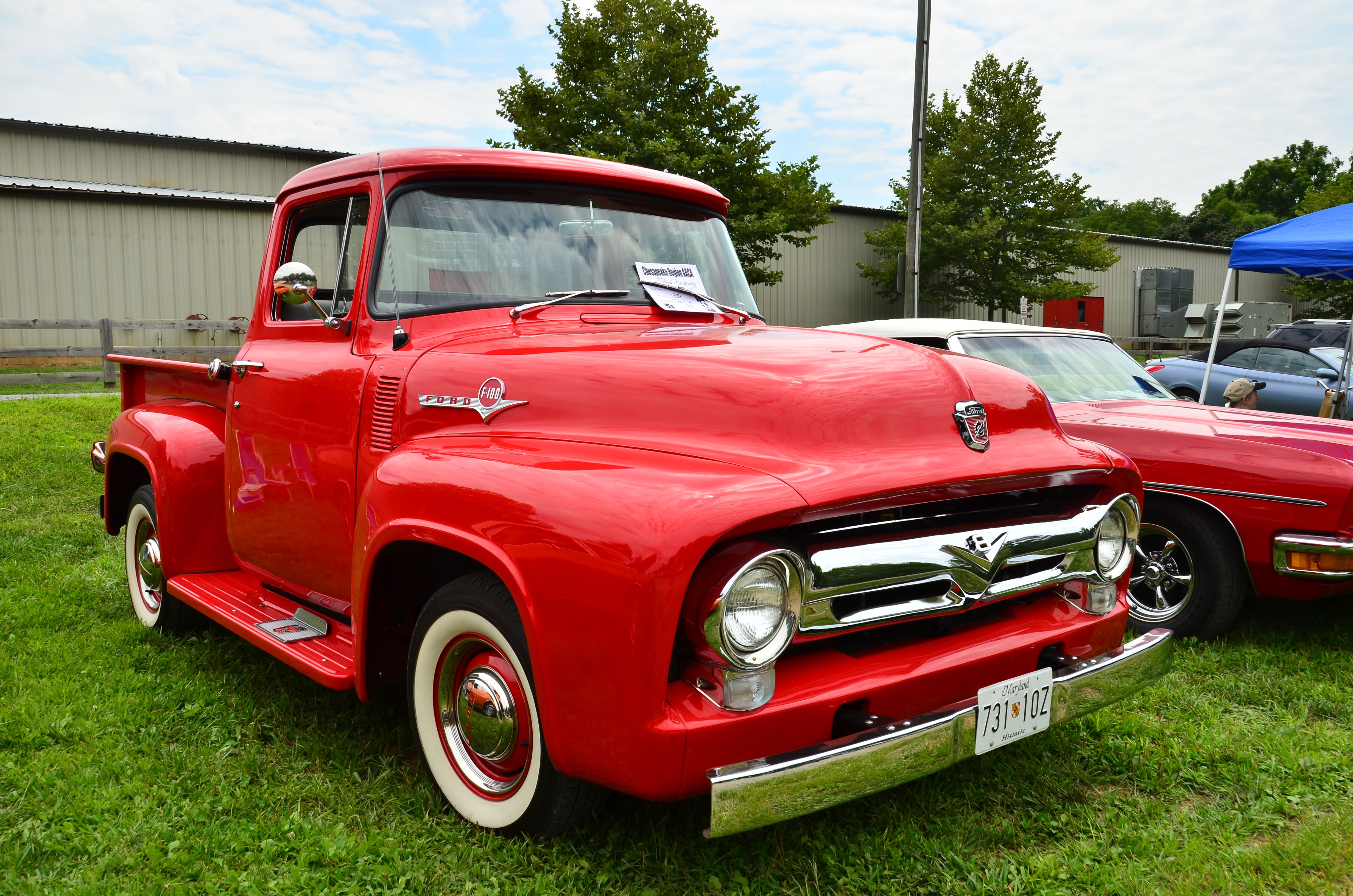 1956 Ford F-100 in Bright Red