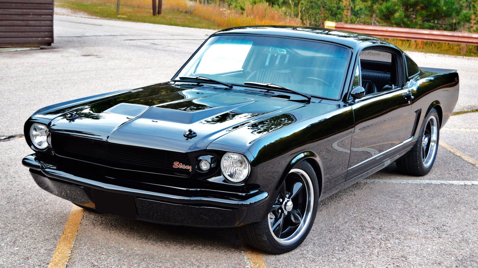 Black 1965 Ford Mustang