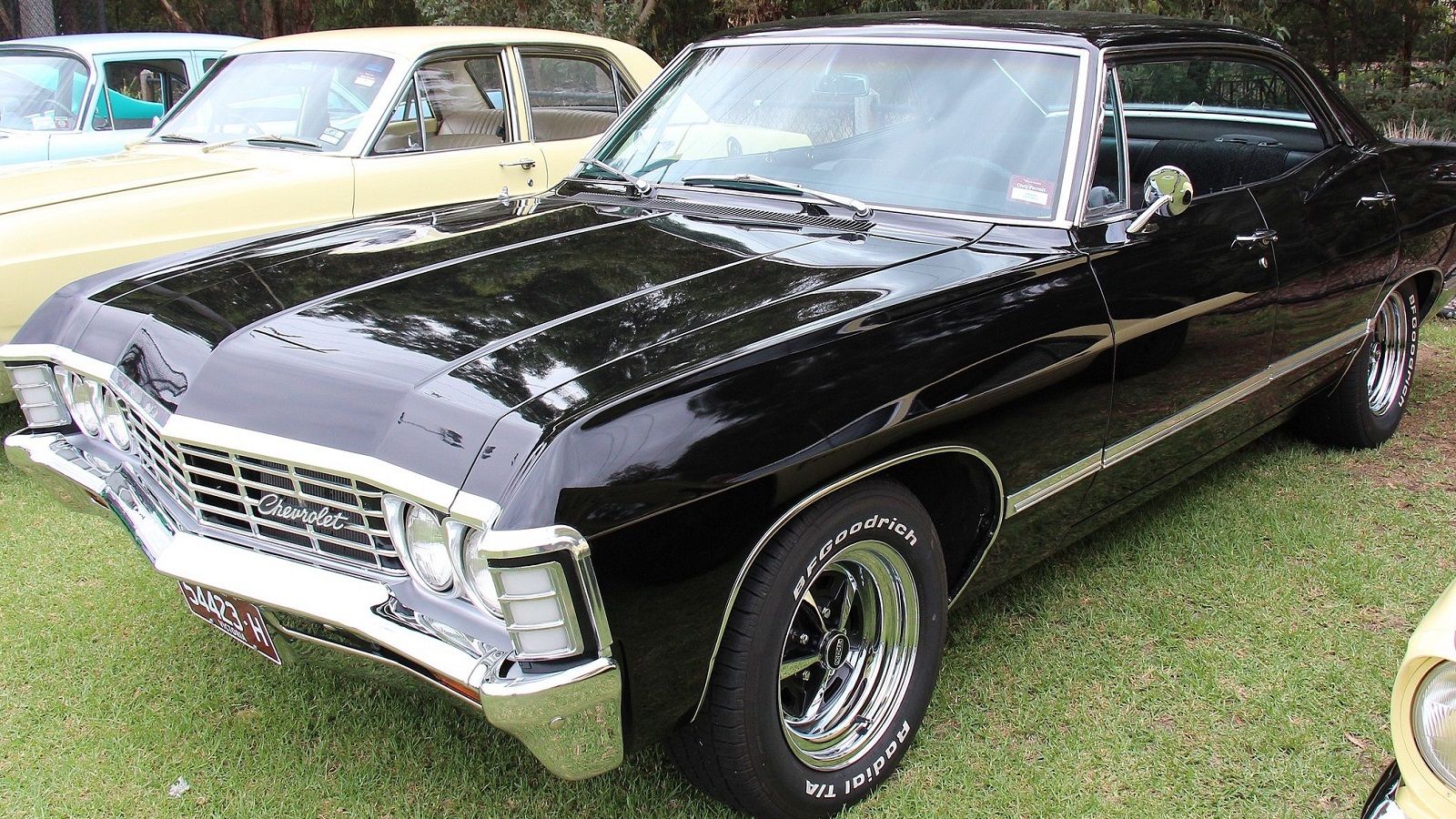 A parked 1967 Chevy Impala SS