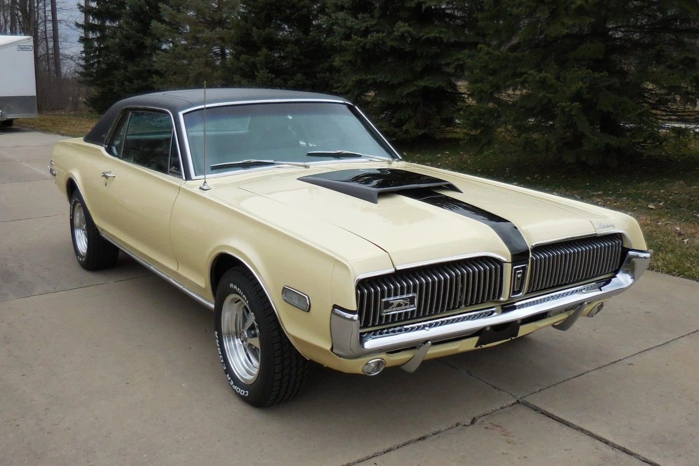 A parked 1968 Mercury Cougar XR-T