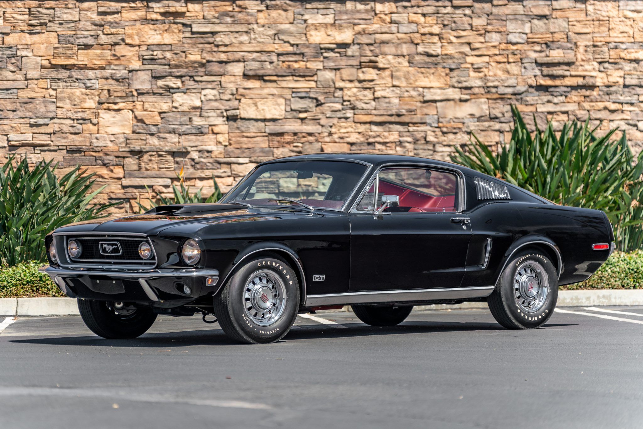 Black 1968 Ford Mustang 428 Cobra Jet 