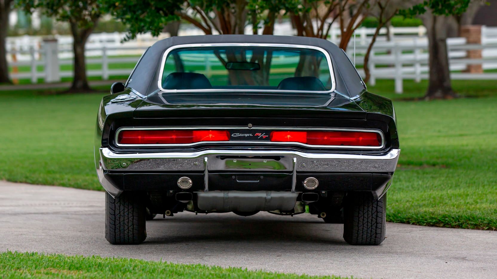 A parked 1970 Dodge Charger R/T SE