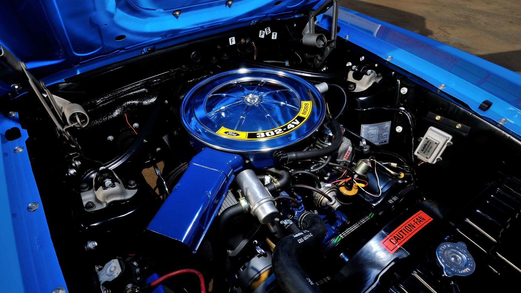 A parked 1970 Mercury COugar Boss 302