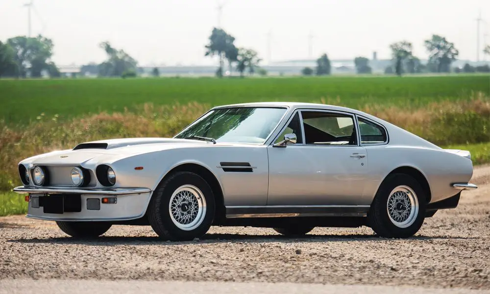 Silver 1977 Aston Martin V8 Vantage