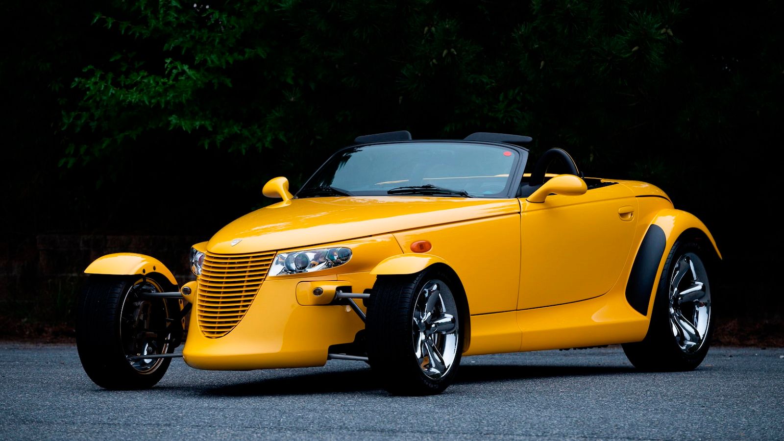 A parked 1999 Plymouth Prowler 