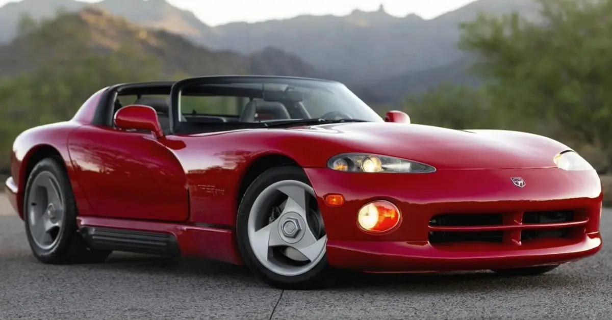 Red 1992 Dodge Viper RT/10 