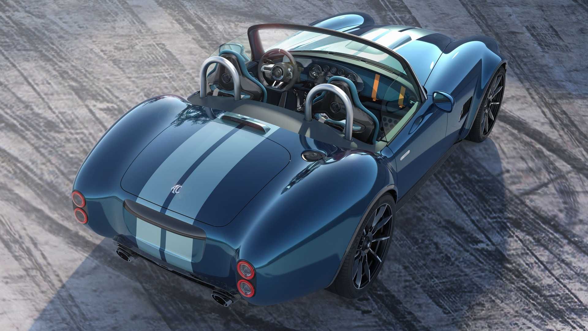 Rear top view of the AC Cobra