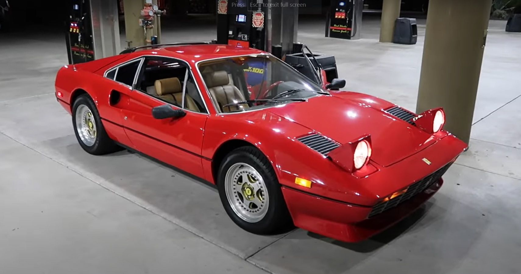 Red Ferrari 308 GTB Barn Find