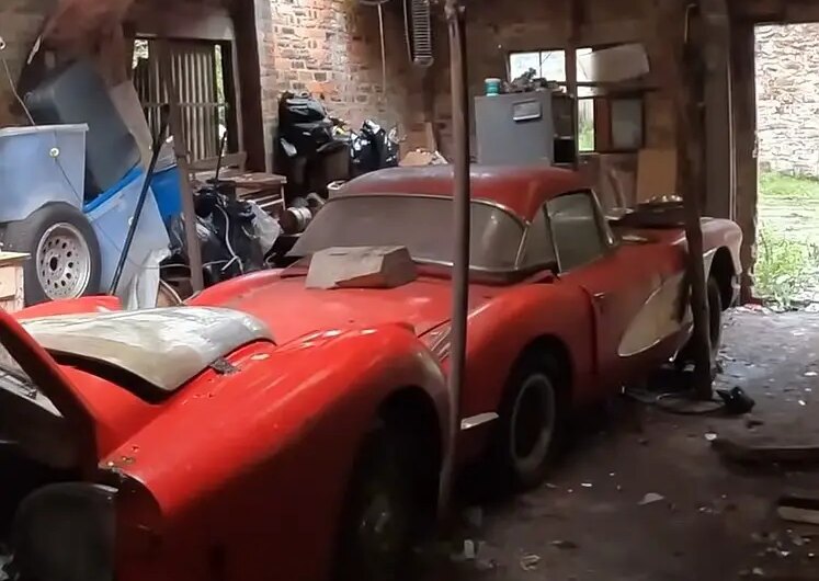 Rare Jaguars and Chevrolet Corvette C1 Discovered in Massive Barn Rescue in Scotland