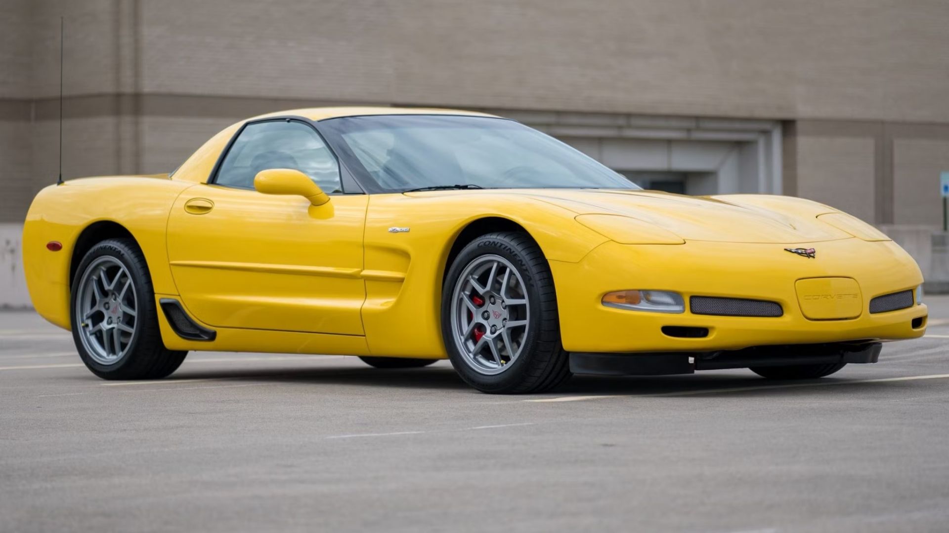 Yellow 2001 Corvette Z06