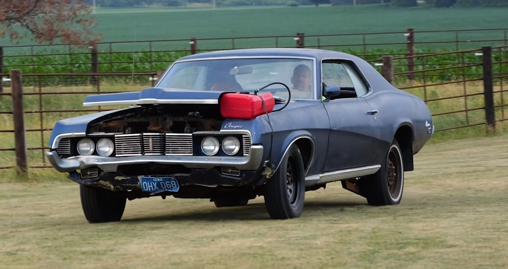 A Mercury Cougar barn find with makeshift fuel system